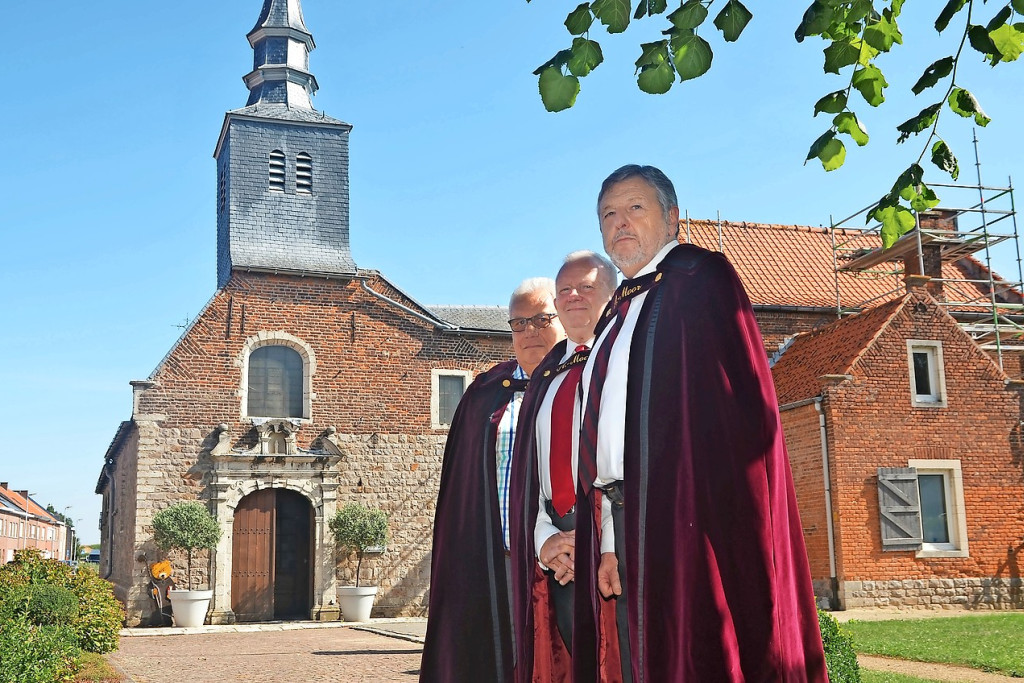 Gui Nijs (rechts), Gilbert Declercq (midden) en Jean Pierre Janssens (links) vieren mee op 29 september. © Tony Dupont