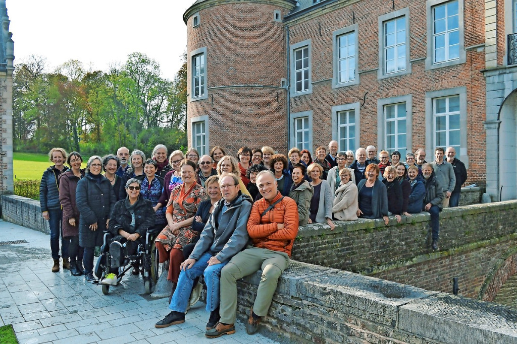 Nieuwdauw bereidde het concert voor in het kasteel van Alden Biesen in Bilzen. © Luc Humblé