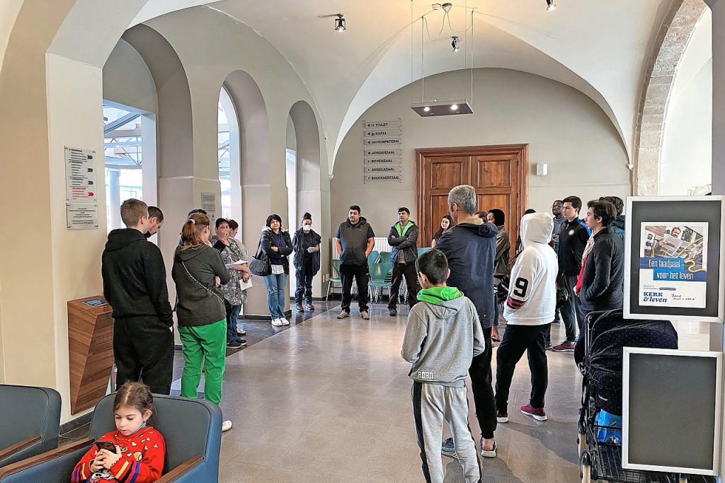 Oekraïense vluchtelingen vonden in het Huis van Maria even een laadpaal voor het leven. © Michaël Hanne