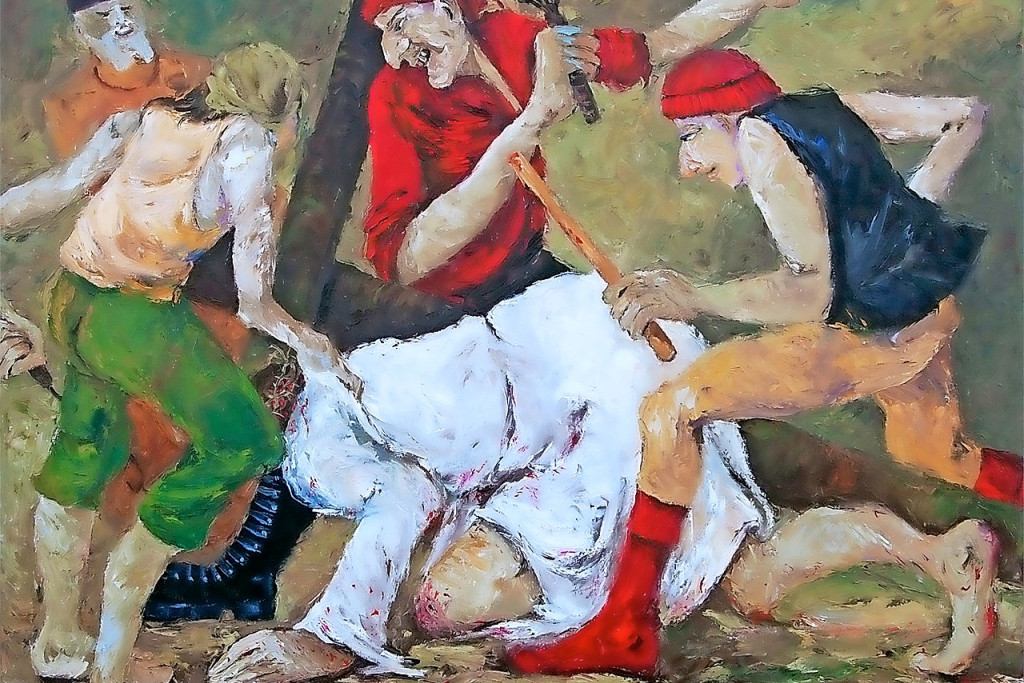 Jezus valt van de Pools-Duitse kunstenaar Josef Jan Michnia. © Begijnhofmuseum Turnhout