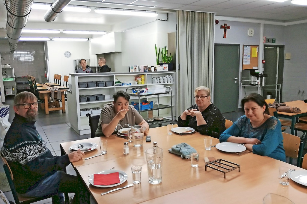 Christiane Boeckx (tweede van links): „Mekanders staat voor een respectvolle en verbindende aanpak.” © Kathleen Boonen