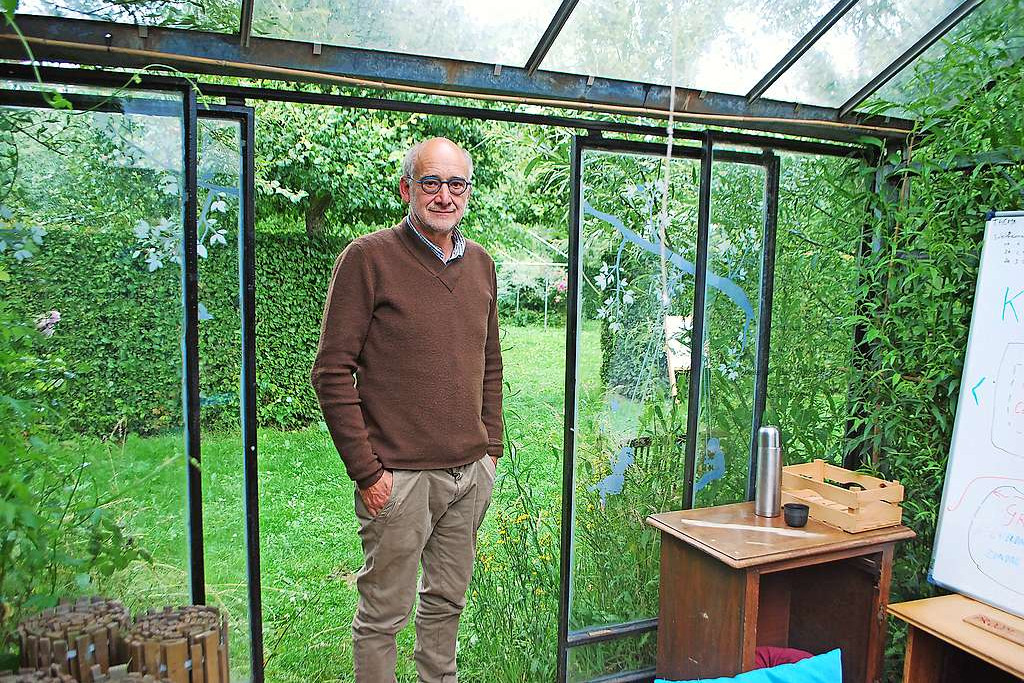 Voor Eric Boydens is de Droomgaard een stukje paradijs op aarde. © Filip Ceulemans