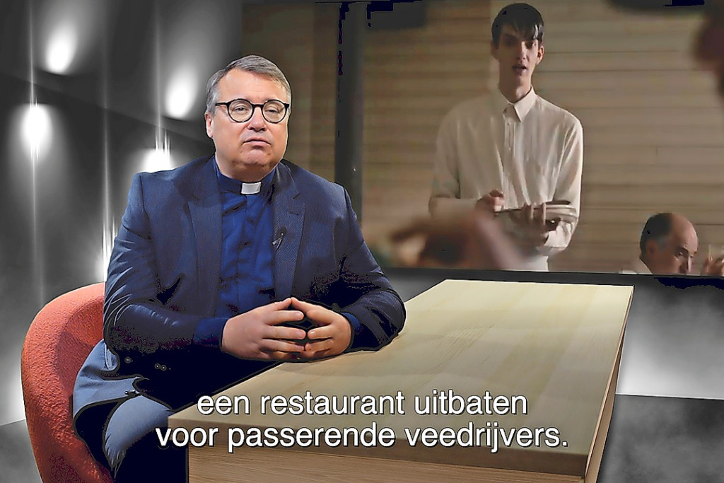 Bart Paepen legt link tussen films en series en religieuze thema’s. © Bisdom Antwerpen