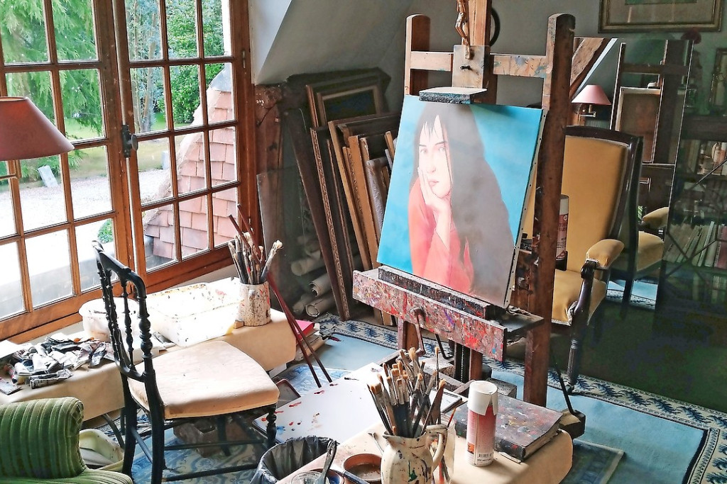 Ciry’s laatste schilderij staat onafgewerkt op de ezel in zijn atelier. © Openbare Stichting BBK