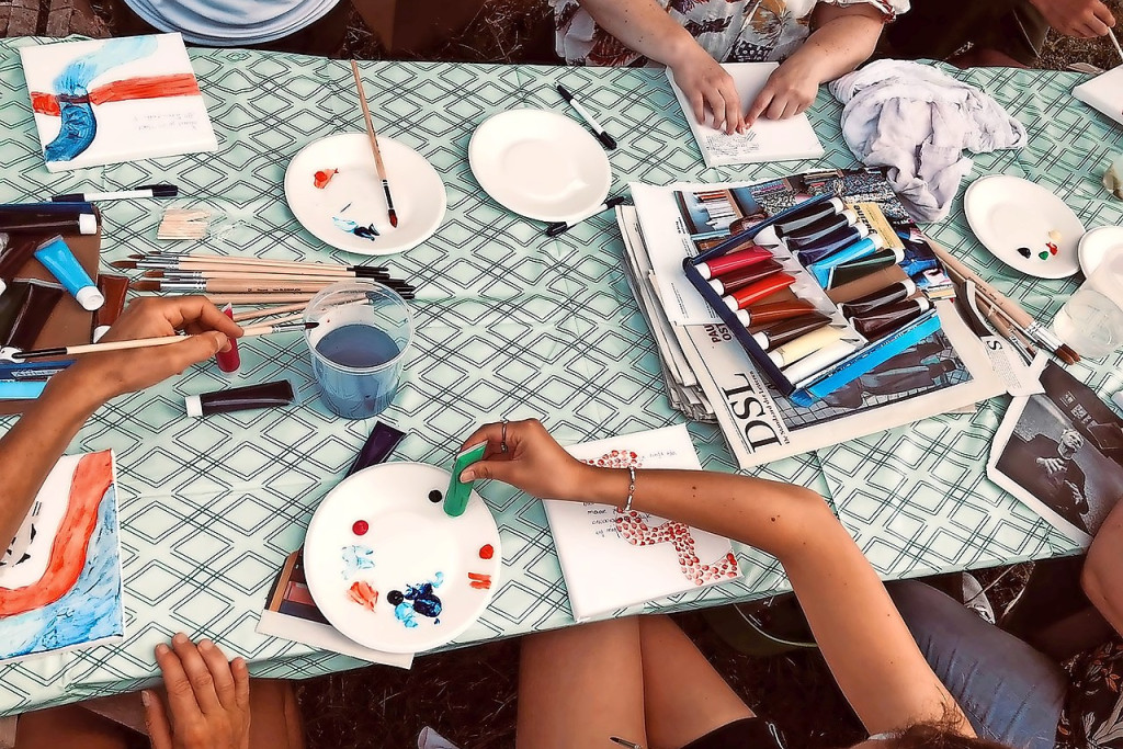’s Namiddags was er ruimte voor ontspanning en creativiteit. © Anouck De Bruijn