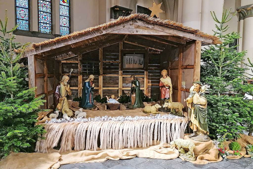 Ook de kerststal die enkele parochianen vorig jaar zelf in elkaar timmerden, zal te bezichtigen zijn. © Vera Delaplace