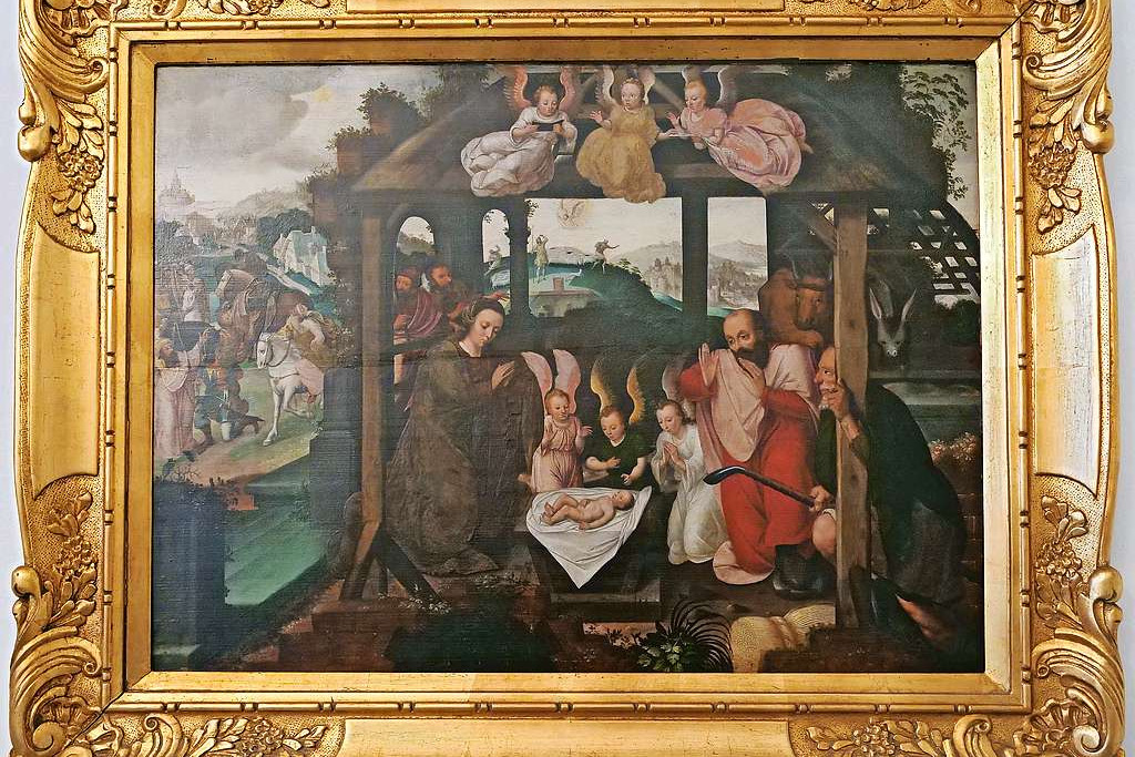 Schilderij in de hal van het bisschopshuis. © Michiel Van Mulders