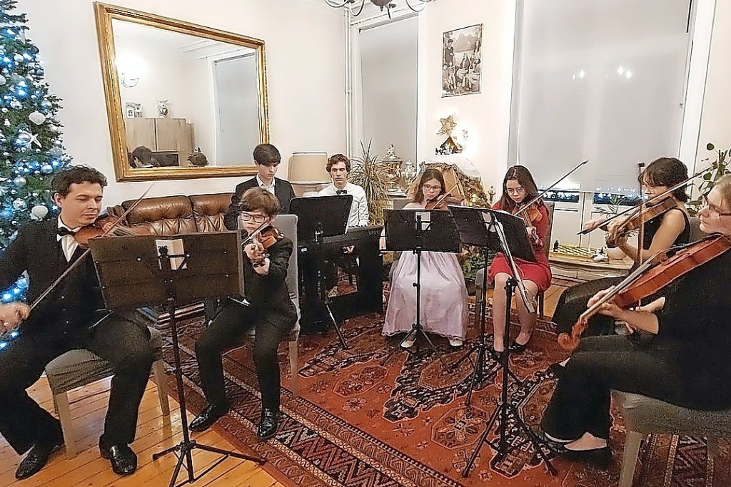 Ook dit jaar neemt de muzikale familie Olivia-Devoghel deel aan de Nocturnes. © Lien Devoghel