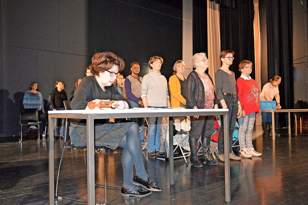 De repetities voor De vluchtweg zijn volop aan de gang. © Bertrand Goethals