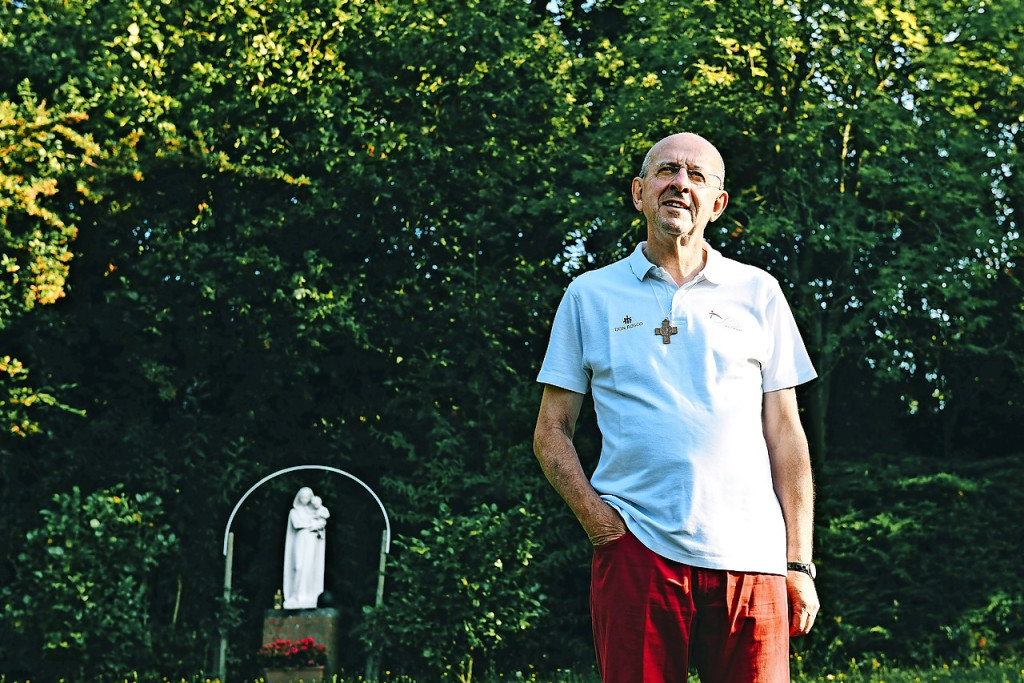 Eric Haelvoet: „Ik daag je uit één mens in deze wereld te vinden die nog gelukkiger is dan ik ben.” © Bart Dewaele