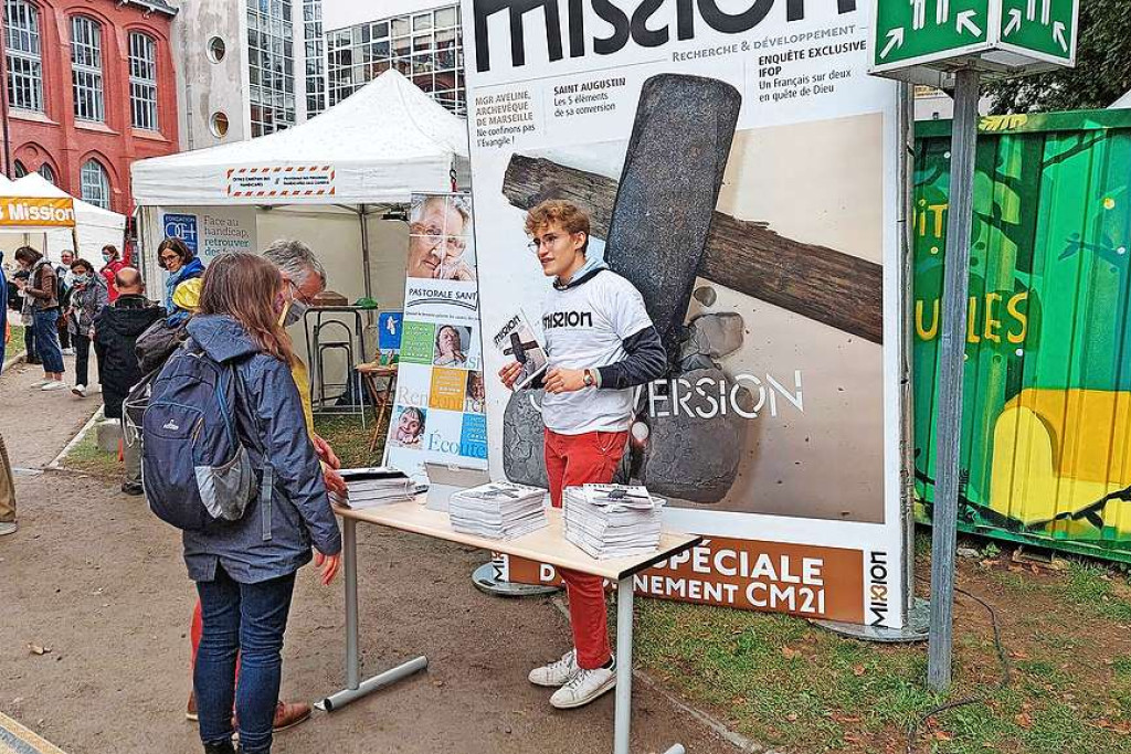 Evangelisatie op markten tijdens het Missiecongres in Rijsel, vorig jaar. © Anuncio/Missiecongres