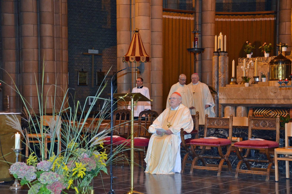 In de Heilig Hartbasiliek van Koekelberg vond vandaag de viering voor de 60ste verjaardag van de priesterwijding van kardinaal Godfried Danneels plaats
