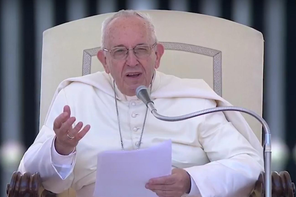Paus Franciscus tijdens zijn catechese op de algemene audiëntie van woensdag 27 juni 2018