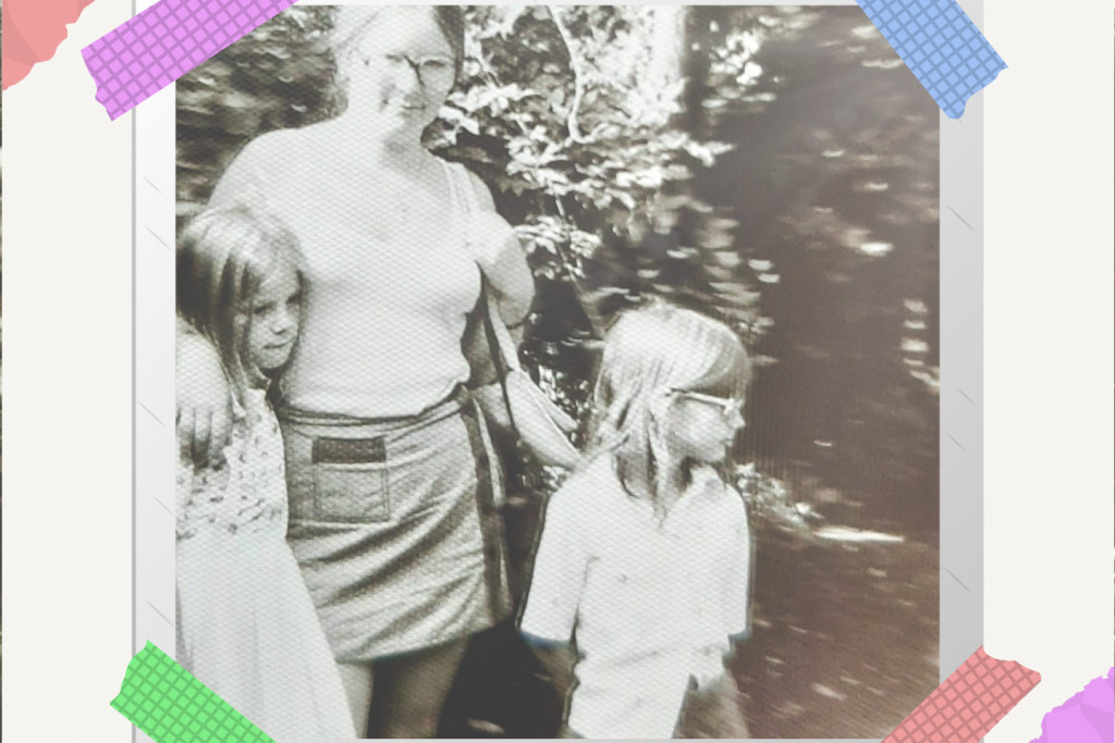Maria met dochters Anja en Astrid in de jaren zeventig.