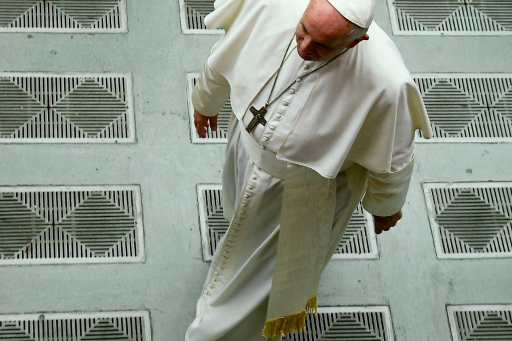 Paus Franciscus tijdens de algemene audiëntie van woensdag 21 augustus 2019