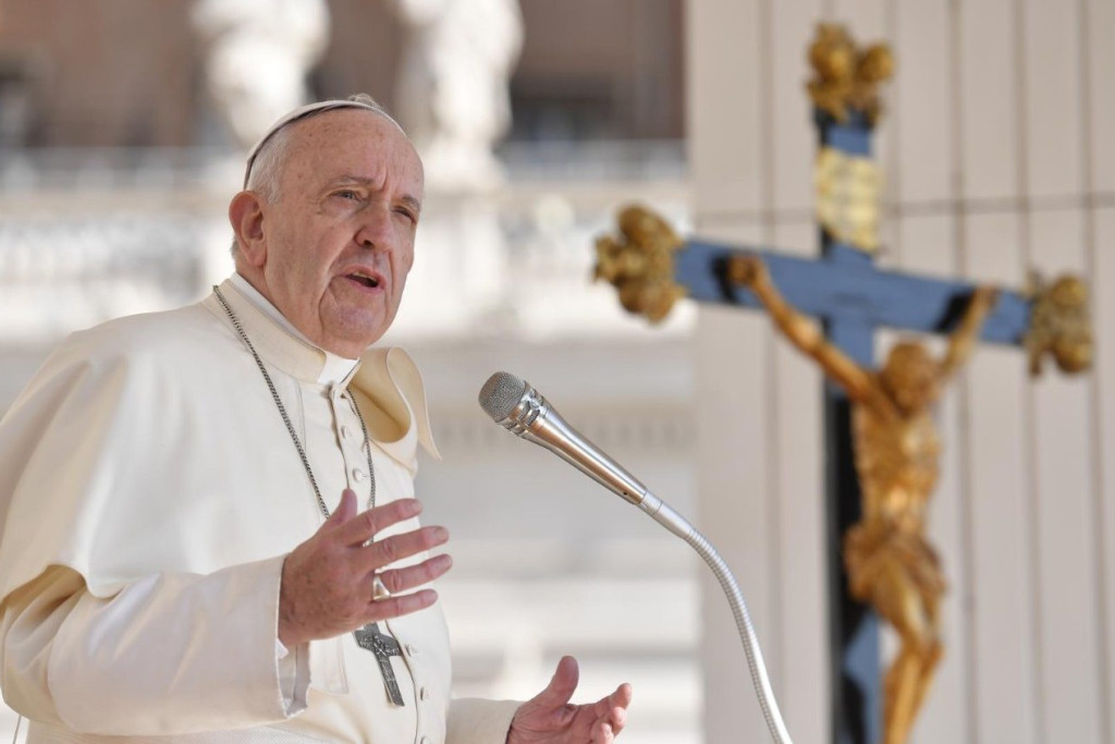 Paus Franciscus tijdens de algemene audiëntie van woensdag 11 september 2019