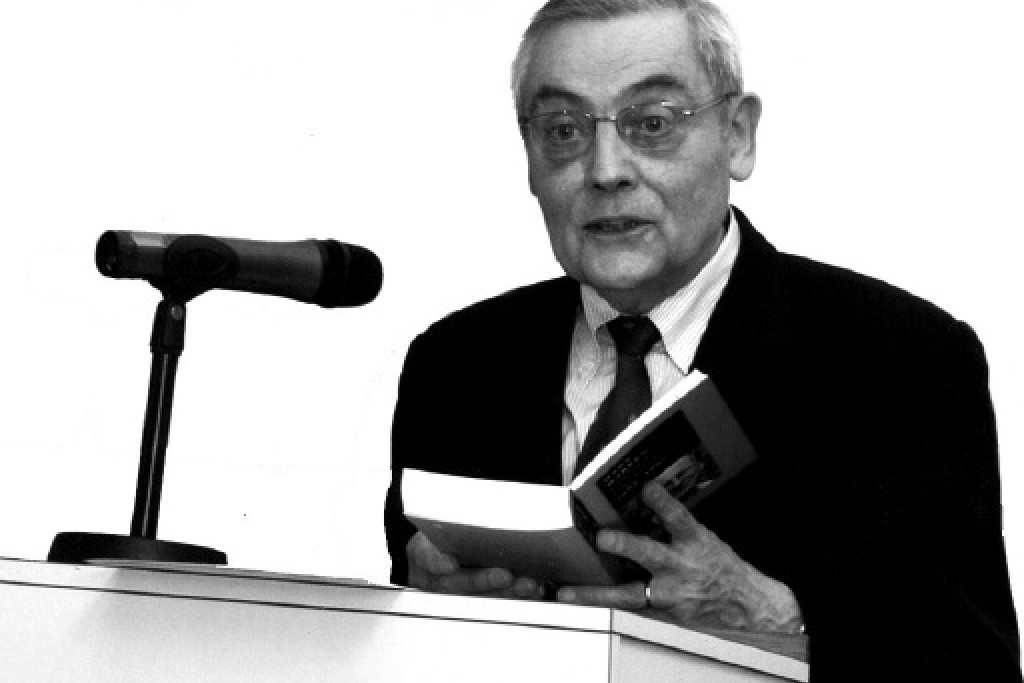 Andries Welkenhuysen bij zijn afscheidsviering als beheerder van de Gulden Librije op woensdag 23 mei 2007 in het Mgr. Sencie Instituut in Leuven
