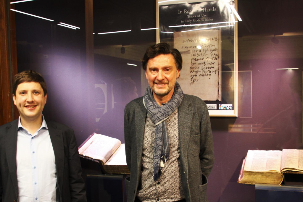 Onderzoekers Bert Tops 'links) en hoogleraar Wim François
