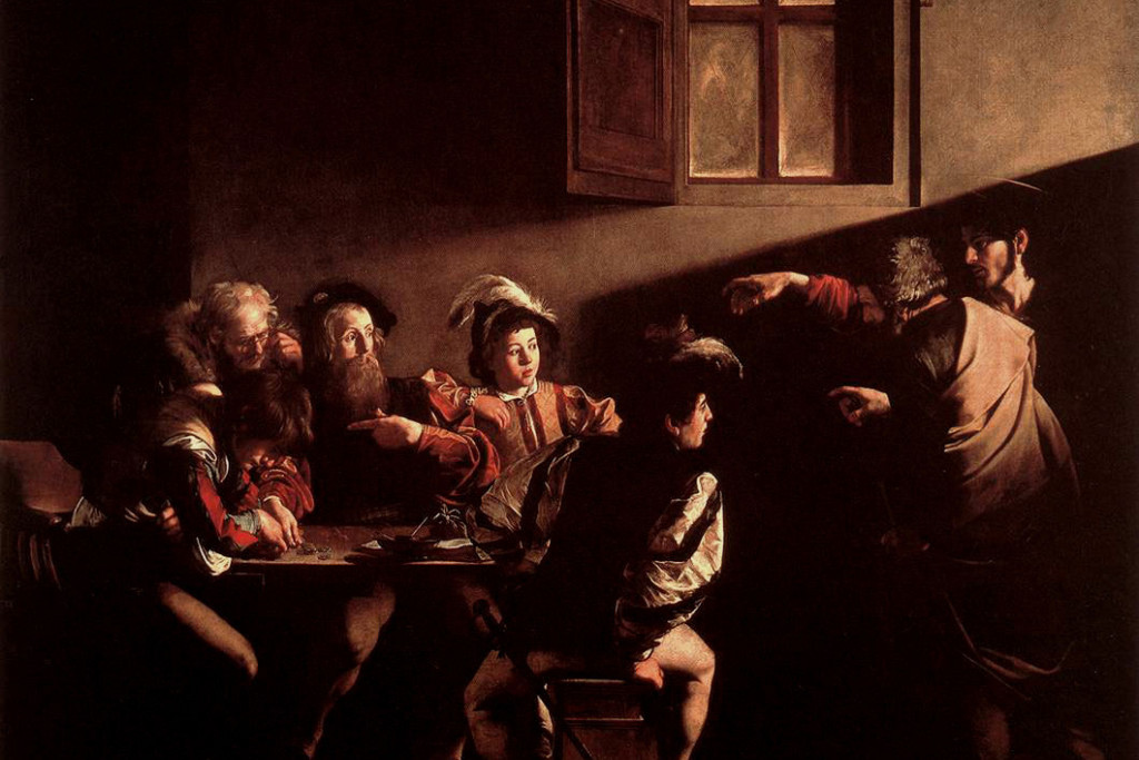 De roeping van Mattheüs, Caravaggio