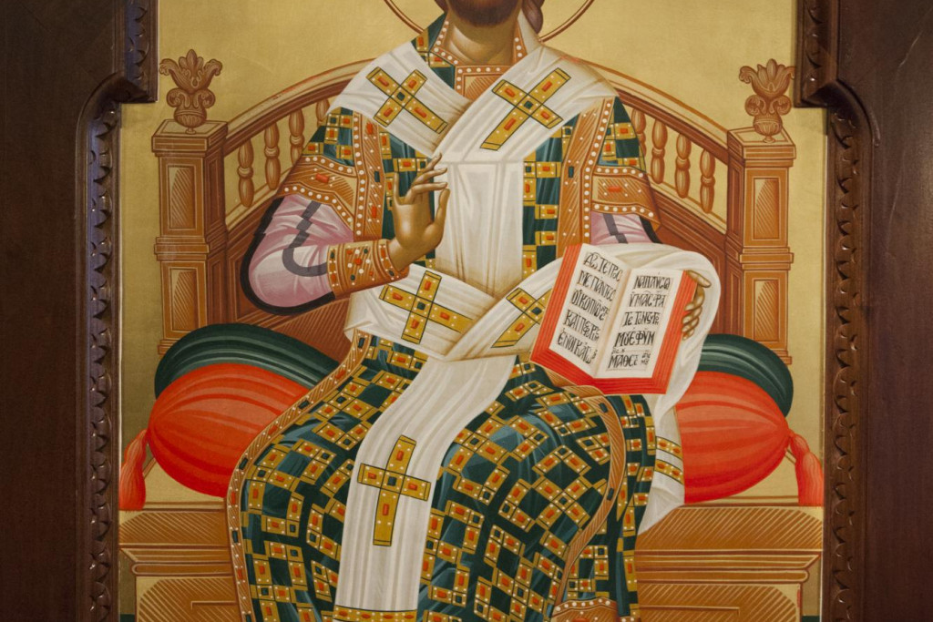 Icoon van Christus Pantocrator, kapel aartsbisdom oecumenisch-orthodoxe Kerk. 