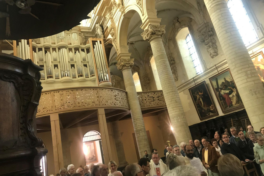 Tijdens een vredesviering in de Sint-Michielskerk in Leuven werd afgelopen vrijdag het nieuwe Contiusorgel ingezegend