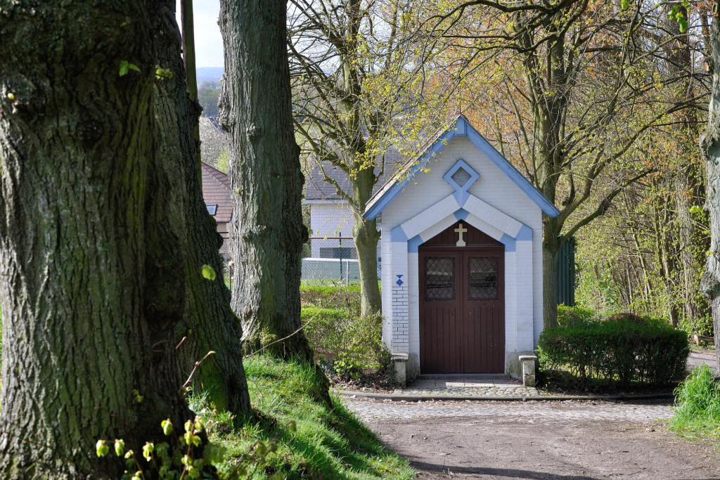 De Sint-Alenakapel op Alenaborre in Dilbeek. De Sint-Alenakapel op Alenaborre in Dilbeek.