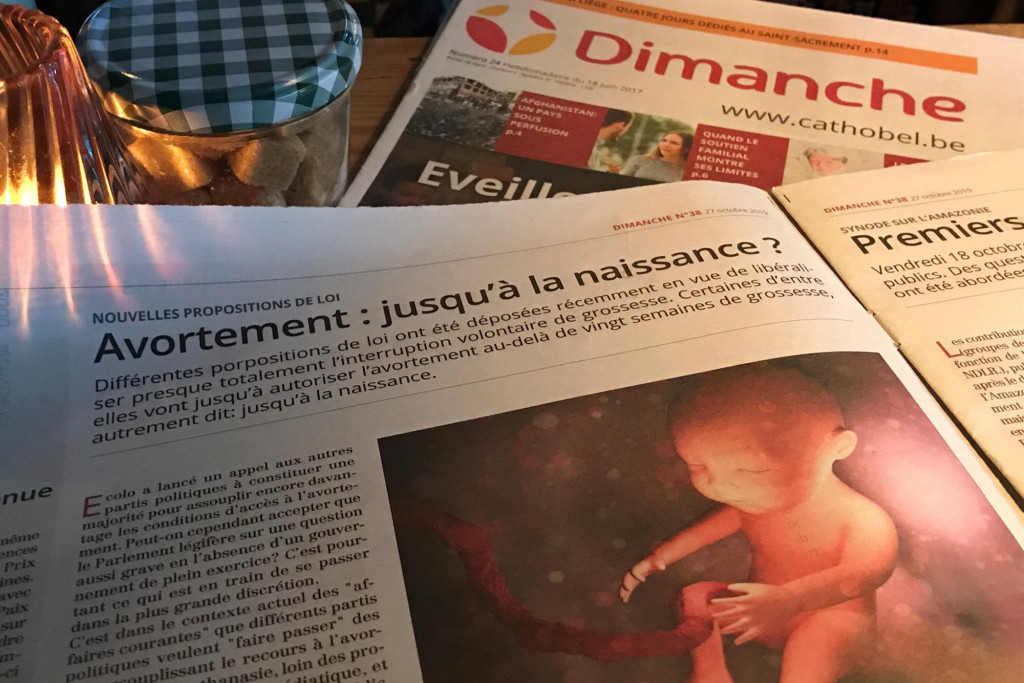 Christophe Herinckx waarschuwt in Dimanche, de Franstalige pendant van Kerk & Leven, vorige week al voor de plannen van bepaalde politieke partijen om de abortuswetgeving andermaal op te rekken