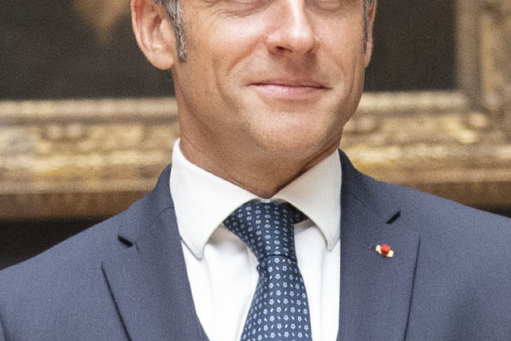 De Franse president Macron.