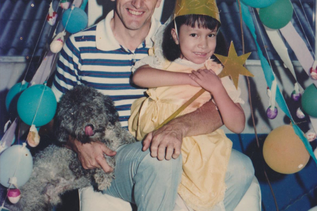 Freddy De Geytere met Alis María, een patiënt met hydrocefalie (1986)
