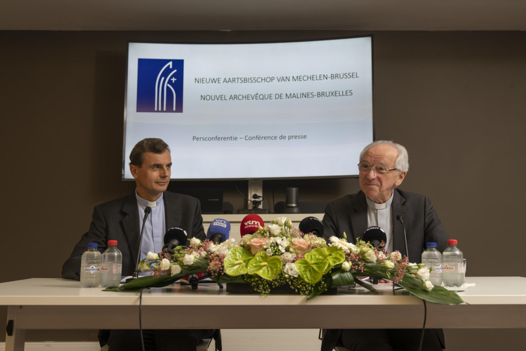 Luc Terlinden en Jozef De Kesel tijdens de persconferentie van donderdagmiddag. Luc Terlinden en Jozef De Kesel tijdens de persconferentie van donderdagmiddag.