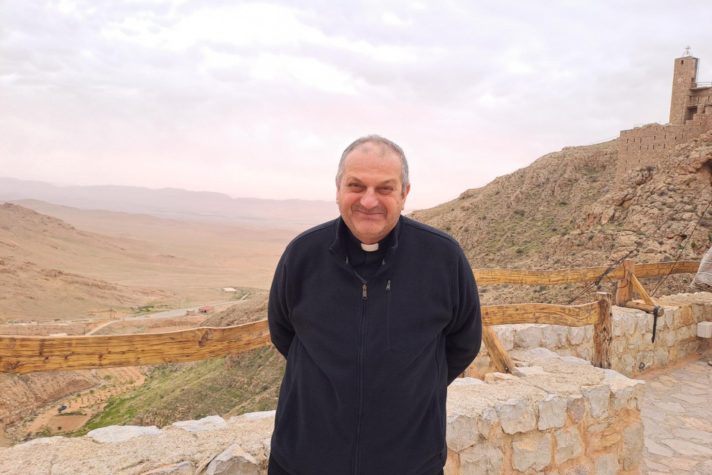 Jacques Mourad in Deir Mar Moussa.