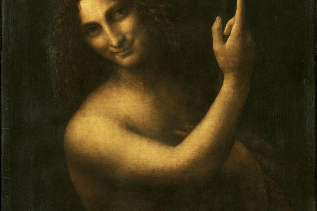 Johannes de Doper, door Leonardo Da Vinci. Johannes de Doper, door Leonardo Da Vinci.