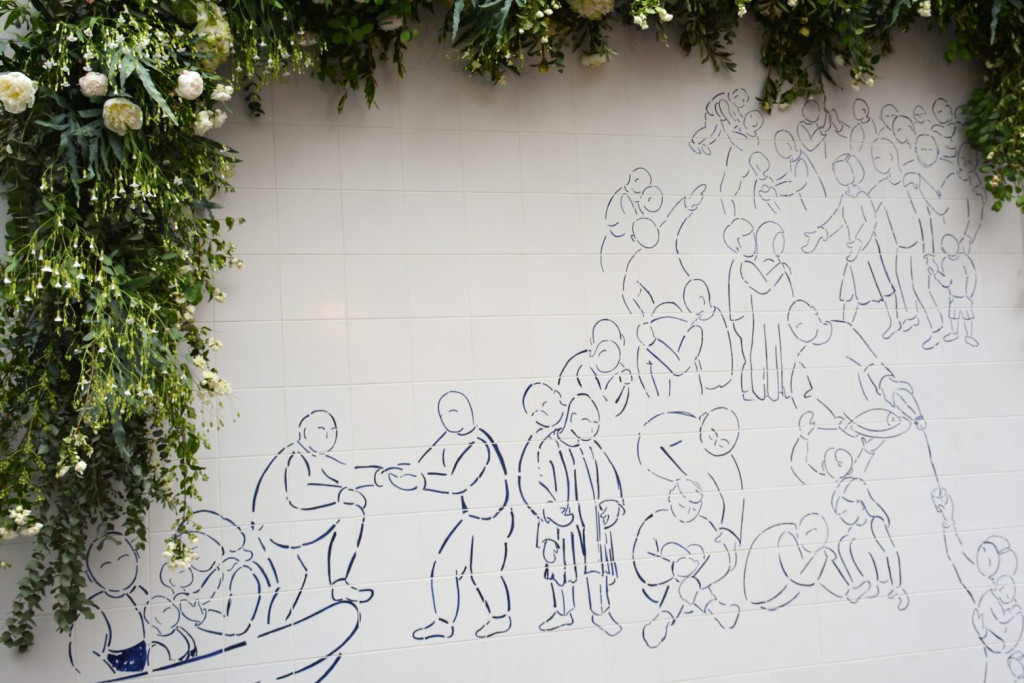 Het kunstwerk dat ter gelegenheid van de 25ste verjaardag van Kamiano werd onthuld