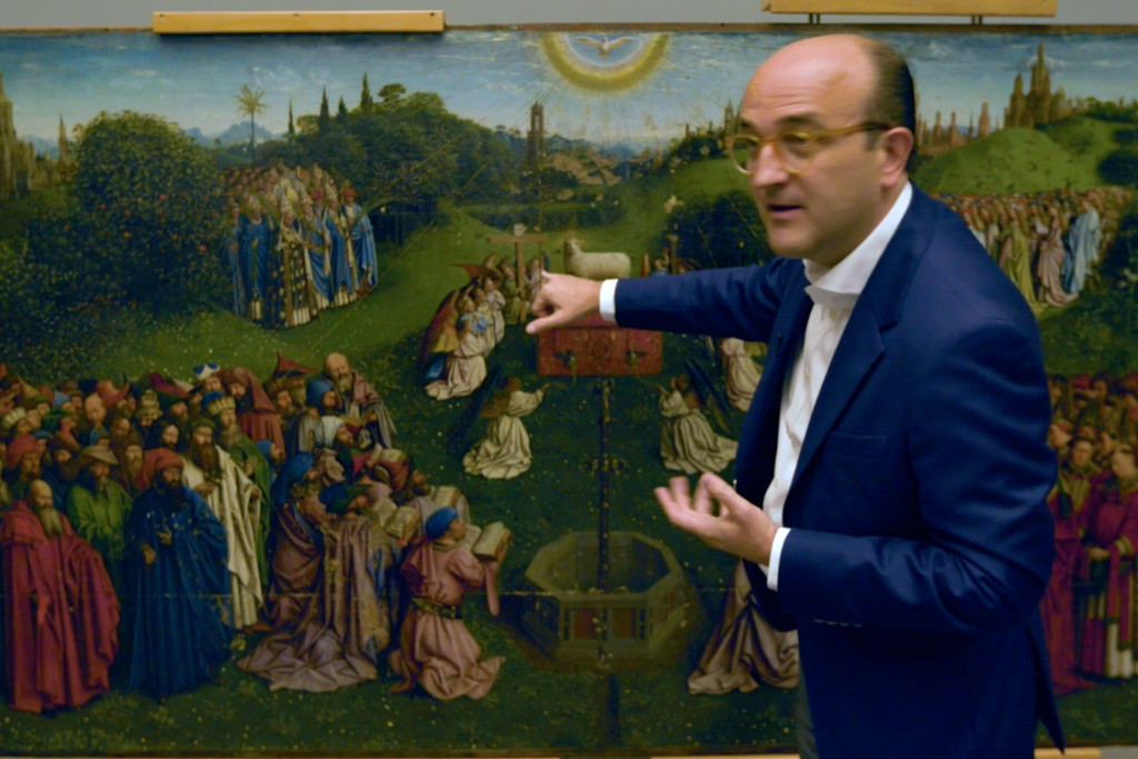 Patrick van der Vorst becommentarieert het Lam Gods.