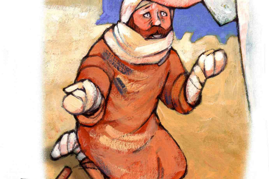 Jezus ontmoet een man met een huidziekte Jezus ontmoet een man met een huidziekte