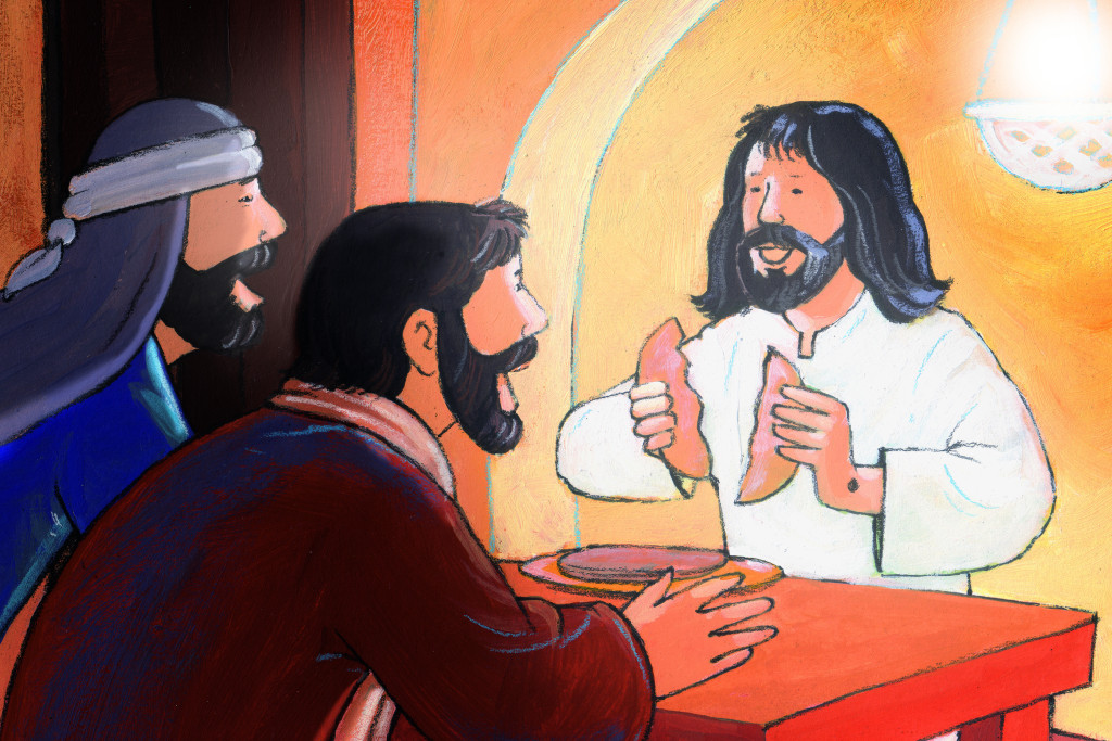 Jezus breekt het brood