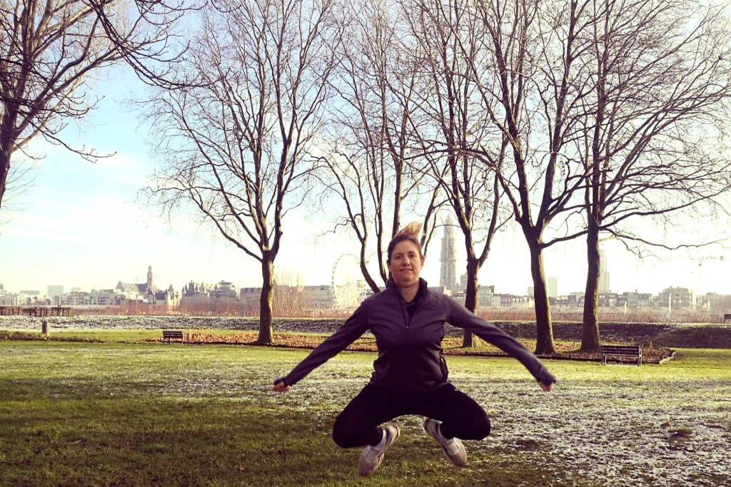 Saskia van den Kieboom, aan het trainen voor een volgende marathon. Saskia van den Kieboom, aan het trainen voor een volgende marathon.