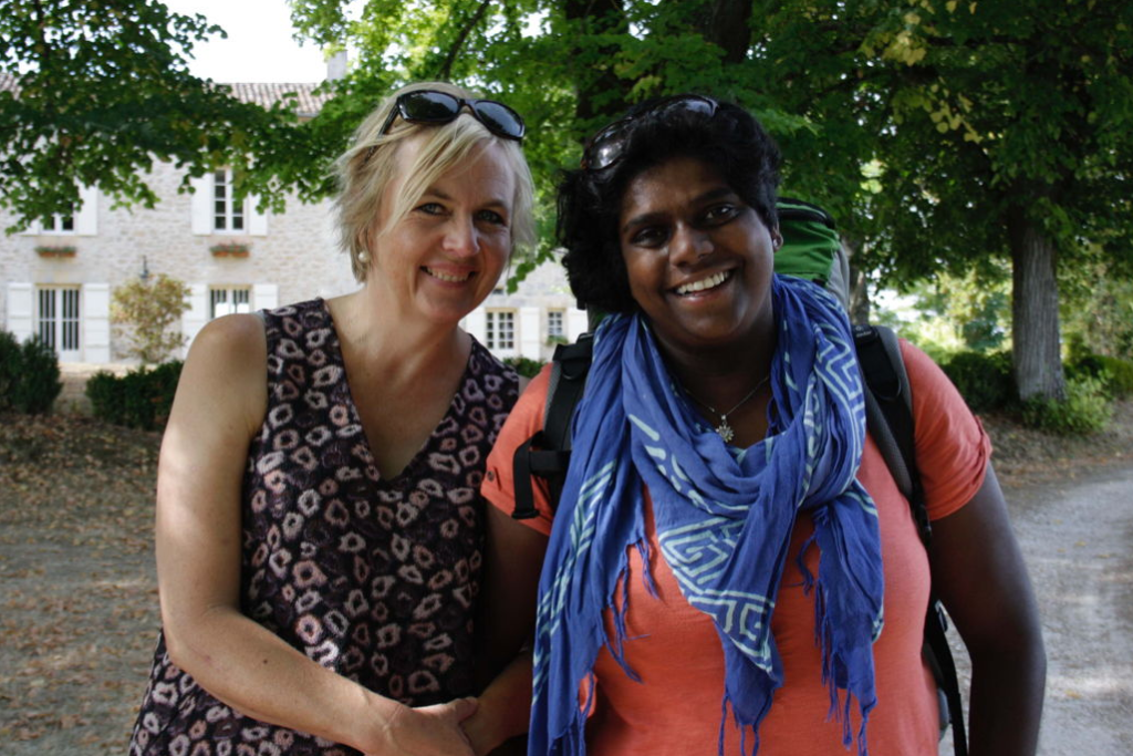 Annemie Struyf en Leena.