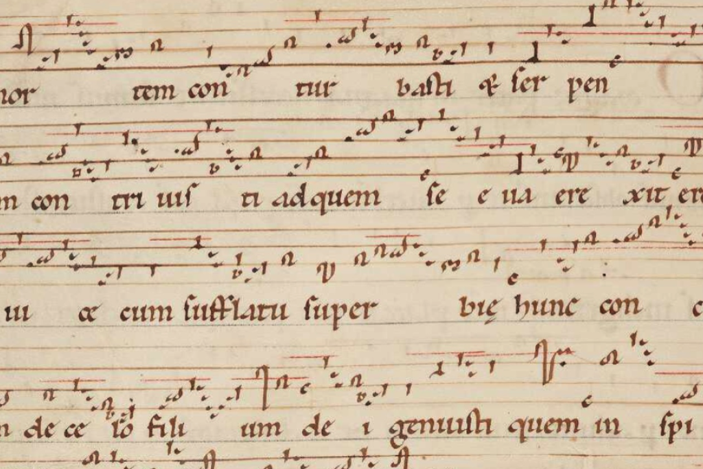 Fragment uit de 'Dendermonde Codex' van Hildegard von Bingen. Fragment uit de 'Dendermonde Codex' van Hildegard von Bingen.