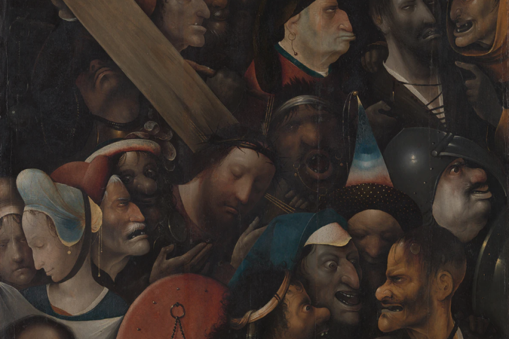 Jeroen Bosch (attr.), 'De kruisdraging'.