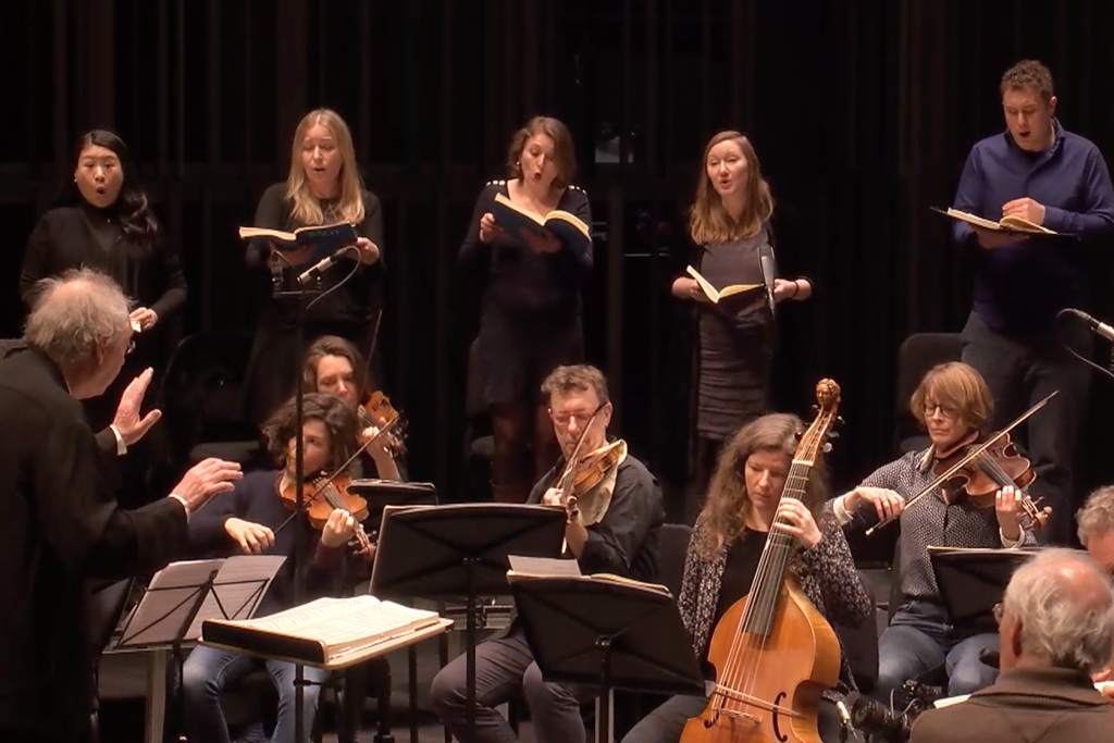 Het Collegium Vocale Gent o.l.v. Philippe Herreweghe.