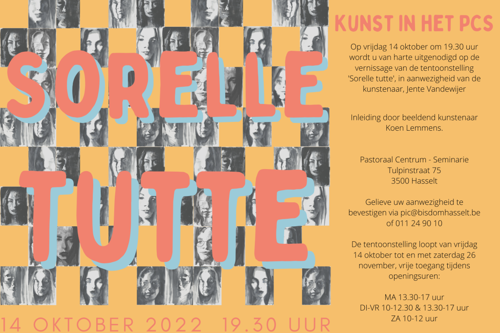 Sorelle Tutte, tentoonstelling van Jente Vandewijer