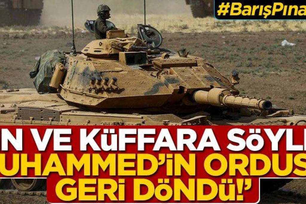 Het dagblad Yeni Akit, dat dicht staat bij de AKP-partij van president Erdoğan, met Turkse tank op de cover