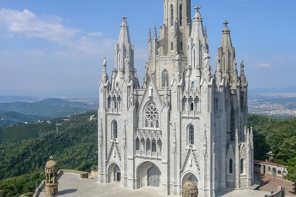 Uitzicht op de Sagrat Cor in Barcelona.