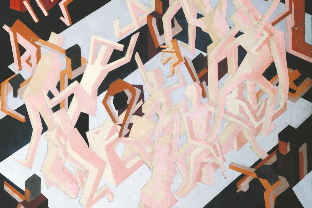 'Het visioen van Ezechiël' van David Bomberg 'Het visioen van Ezechiël' van David Bomberg