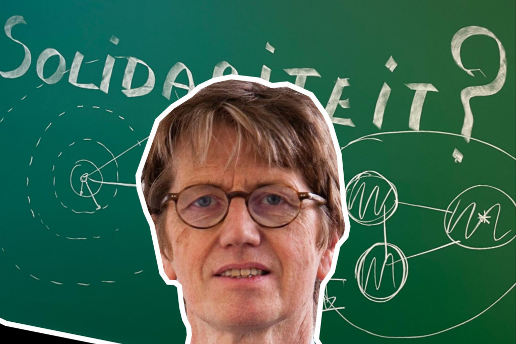 Walter Weyns en een college over de uitdagingen van solidariteit.
