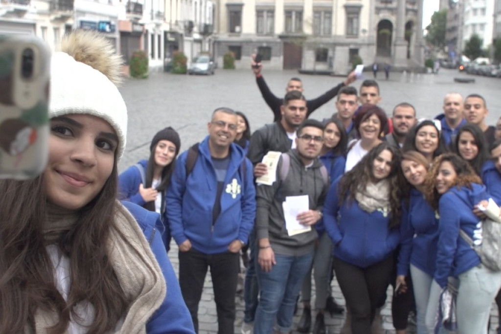 Jongeren uit Haïfa ontdekken het multiculturele Brussel.