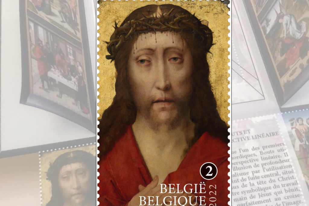 Schilder van Vlaamse Primitieven Dirk Bouts krijgt een postzegelvel bij Bpost in 2022. 