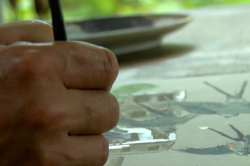 Videostill 'De blauwe zwaluw'