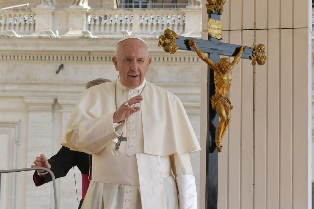 Paus Franciscus tijdens de algemene audiëntie van woensdag 5 juni 2019